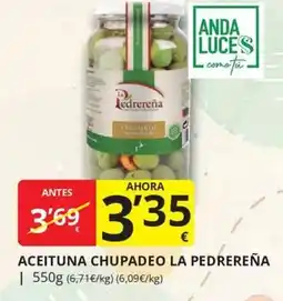 Supermercados MAS Aceituna chupadeo la pedrereña oferta