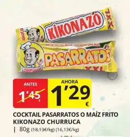 Supermercados MAS Kikonazo churruca cocktail pasarratos o maiz frito oferta