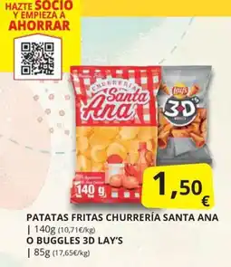 Supermercados MAS Patatas Fritas Churreria Santa Ana oferta