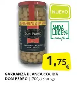 Supermercados MAS Don Pedro garbanza blanca cocida oferta