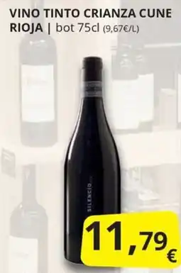 Supermercados MAS Cune vino tinto crianza rioja oferta