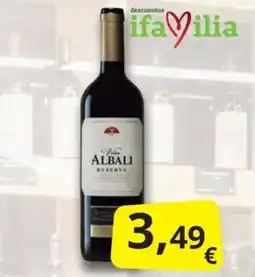 Supermercados MAS Vina Albali Reserva oferta