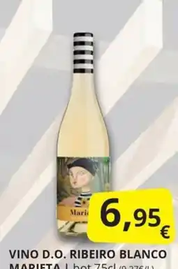 Supermercados MAS Marieta vino d.o. ribeiro blanco oferta