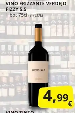 Supermercados MAS Mucho Más vino frizzante verdejo fizzy 5.5 oferta