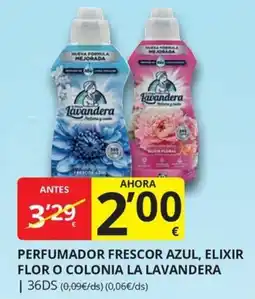 Supermercados MAS Lavandera perfumador frescor azul, elixir flor o colonia la lavandera oferta