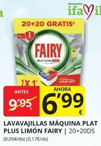 Fairy lavavajillas máquina plat plus limón