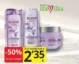 Supermercados MAS Elvive hidra (hialurónico) oferta