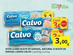 Supermercados MAS Calvo atún claro aceite de girasol oferta