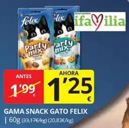 Supermercados MAS Gama snack gato felix oferta