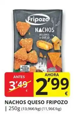 Supermercados MAS Fripozo nachos rellenos de queso oferta