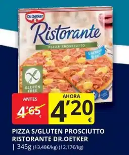 Supermercados MAS Dr.Oetker pizza s/gluten prosciutto ristorante oferta