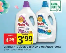 Supermercados MAS Flota detergente líquido esencia u oceánico oferta