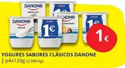 Supermercados MAS Danone yogures sabores clásicos oferta