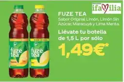 Supermercados MAS fuze tea oferta