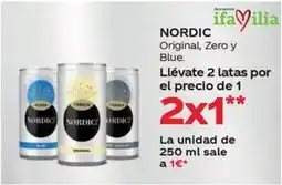 Supermercados MAS Nordic Original, Zero y Blue oferta