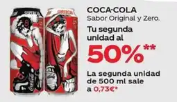 Supermercados MAS Coca-Cola Sabor Original y Zero oferta