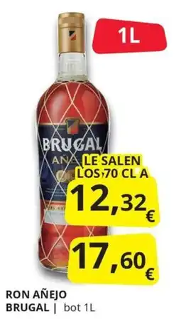 Supermercados MAS Ron Añejo Brugal oferta