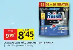 Supermercados MAS Finish lavavajillas máquina ultimate oferta