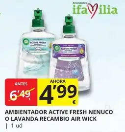 Supermercados MAS Air Wick ambientador active fresh nenuco o lavanda recambio oferta