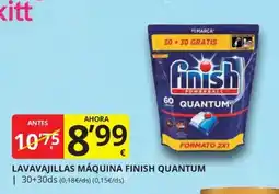 Supermercados MAS Finish lavavajillas máquina quantum oferta