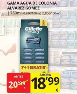 Supermercados MAS Gillette Mach3 oferta