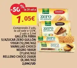 Maskom Supermercados Gullón galleta fibra s/azucar zero oferta