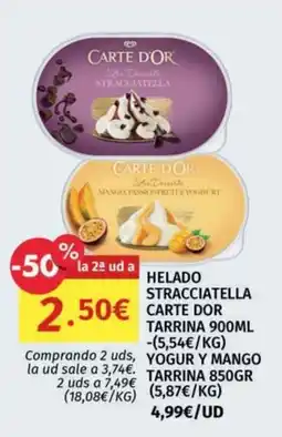 Maskom Supermercados Carte d'or helado stracciatella oferta