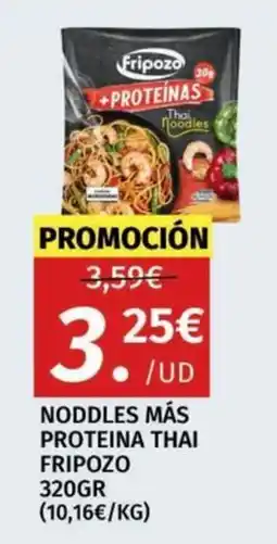 Maskom Supermercados Fripozo noodles más proteína thai oferta