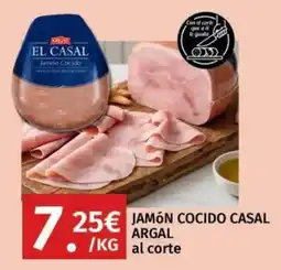 Maskom Supermercados Argal jamón cocido casal oferta