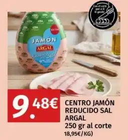 Maskom Supermercados Argal centro jamón reducido sal oferta
