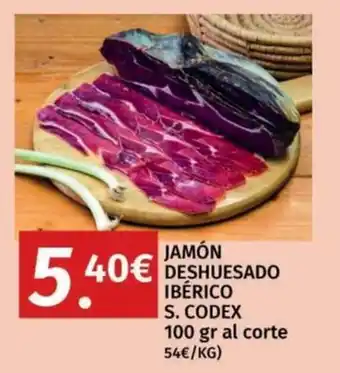 Jamón deshuesado ibérico s. codex