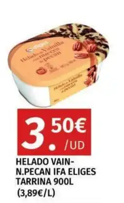 Maskom Supermercados Eliges helado vainilla con nueces pecan oferta