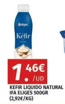 Maskom Supermercados Eliges kefir liquido natural oferta
