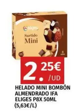 Maskom Supermercados Eliges helado mini bombón almendrado oferta