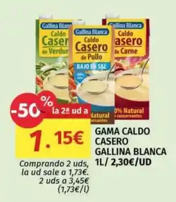 Maskom Supermercados Gallina Blanca caldo casero oferta