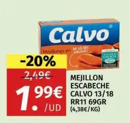 Maskom Supermercados Calvo mejillones escabeche oferta