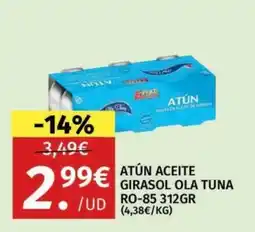Maskom Supermercados Atún aceite girasol ola tuna oferta