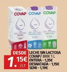 Maskom Supermercados Covap leche sin lactosa oferta