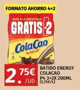 Maskom Supermercados ColaCao batido energy oferta