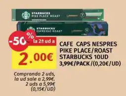 Maskom Supermercados starbucks cafe caps nespres pike place/roast oferta