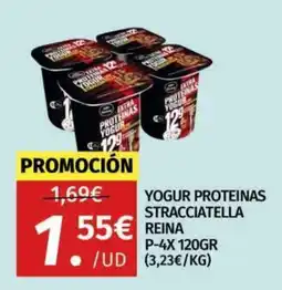 Maskom Supermercados Reina yogur proteínas stracciatella oferta