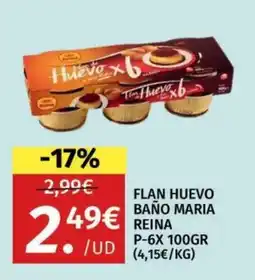 Maskom Supermercados Flan Huevo Baño Maria Reina oferta