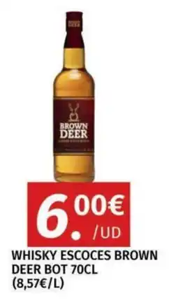 Maskom Supermercados Brown Deer whisky escoces oferta