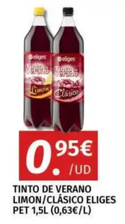 Maskom Supermercados Eliges tinto de verano limon/clásico oferta