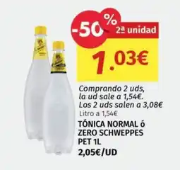 Maskom Supermercados Tónica Normal ó Zero Schweppes oferta