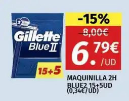 Maskom Supermercados Gillette Blue II oferta