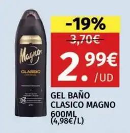 Maskom Supermercados Magno gel baño clasico oferta