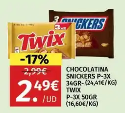 Maskom Supermercados Twix oferta