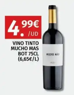 Maskom Supermercados Mucho Más vino tinto oferta