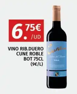 Maskom Supermercados Cune vino rib. duero roble oferta